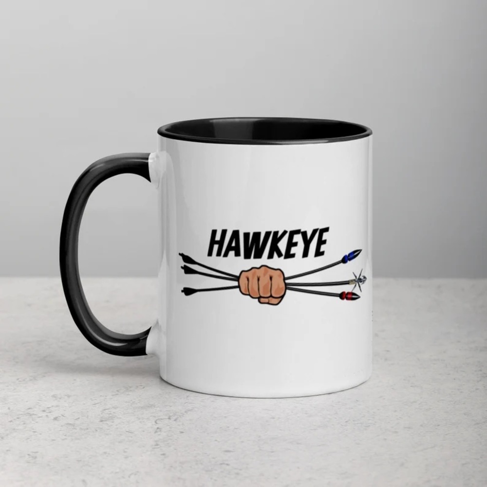 Hawkeye Mug with Color Inside, 11 oz